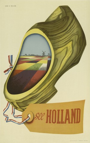 See Holland vintage travel poster